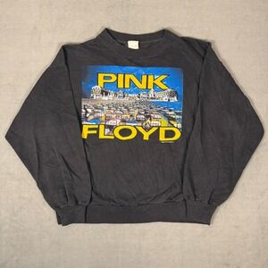 Vintage 1988 Pink Floyd Versailles Crewneck Sweatshirt AMLOR Tour Beds Graphic